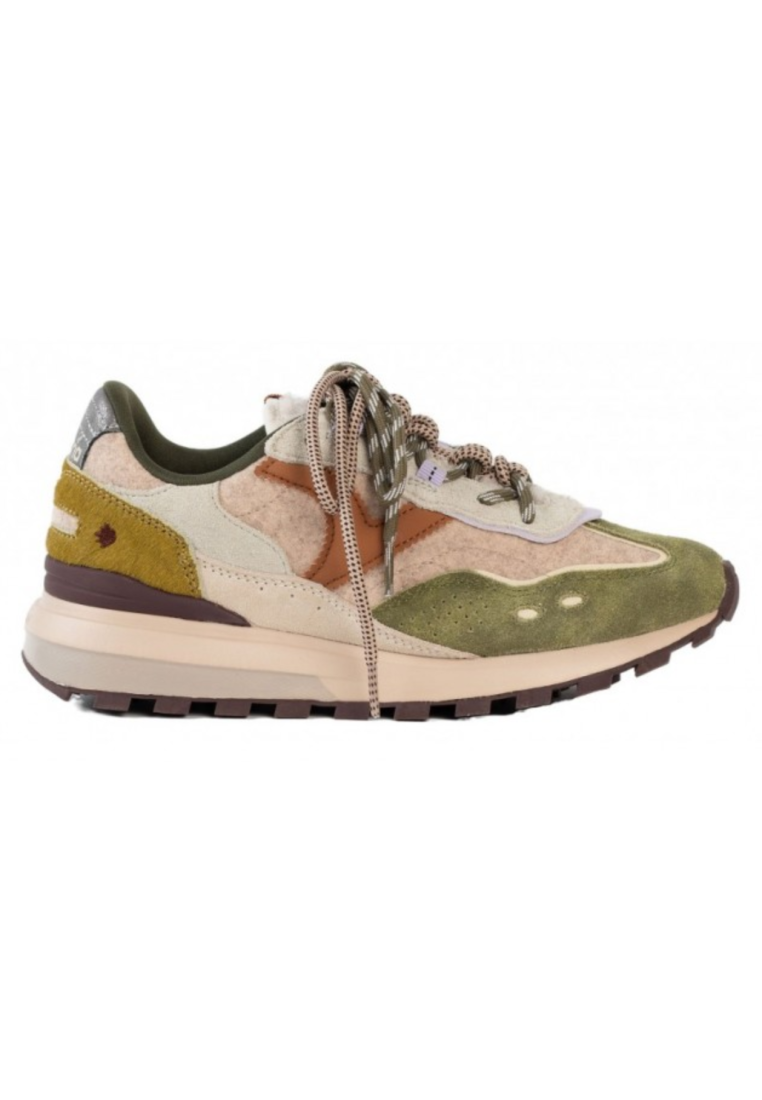 Victoria Luna Multimaterial Kaki