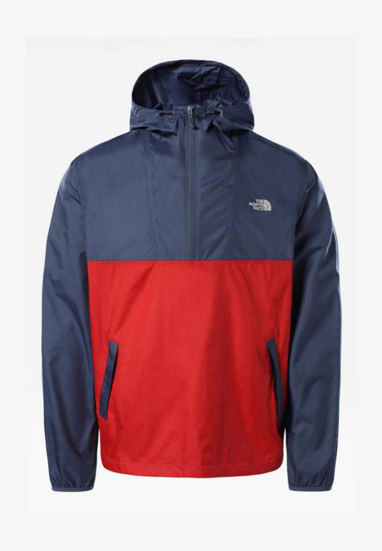 the north face m cyclone jacket vintage indigo-rococco red