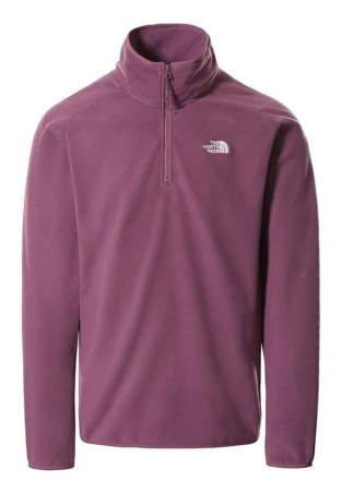 the north face 100 glacier 1/4 zip pikes purple