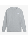 The North Face M Evolution Simple Dome Regular Ls Tee Tnf Pale Grey Heather