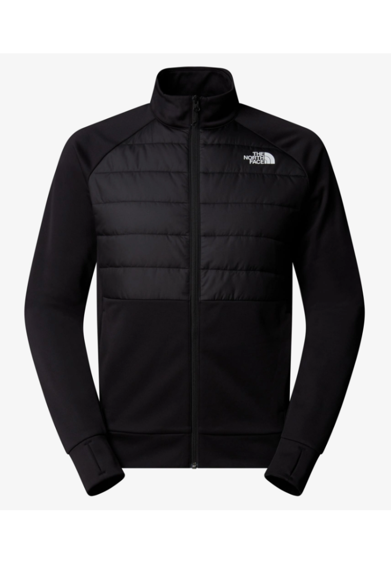 The North Face M Reaxion 2.0 Fleece Hybrid Full Zip Tnf Black Heather