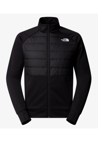 The North Face M Reaxion 2.0 Fleece Hybrid Full Zip Tnf Black Heather