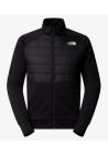 The North Face M Reaxion 2.0 Fleece Hybrid Full Zip Tnf Black Heather