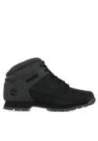timberland euro sprint mid hiker black nubuck