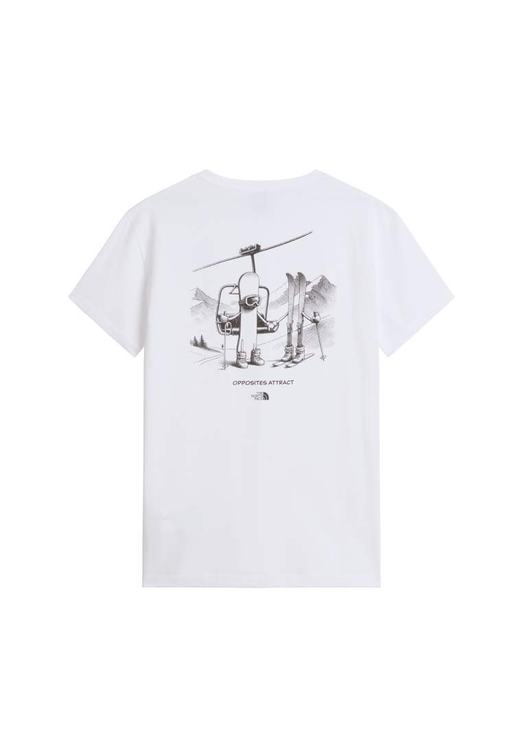 The North Face U Opposites Attract Relaxed Ss Tee Tnf White