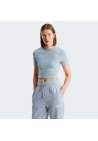 The North Face W Essential Cropped Slim Ss Tee Frost Grey