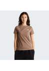 The North Face W Evolution Simple Dome Slim Ss Tee Garnet