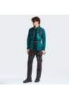 The North Face M Crest Full Zip Pacific Teal Tnf Black