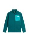The North Face M Crest Full Zip Pacific Teal Tnf Black