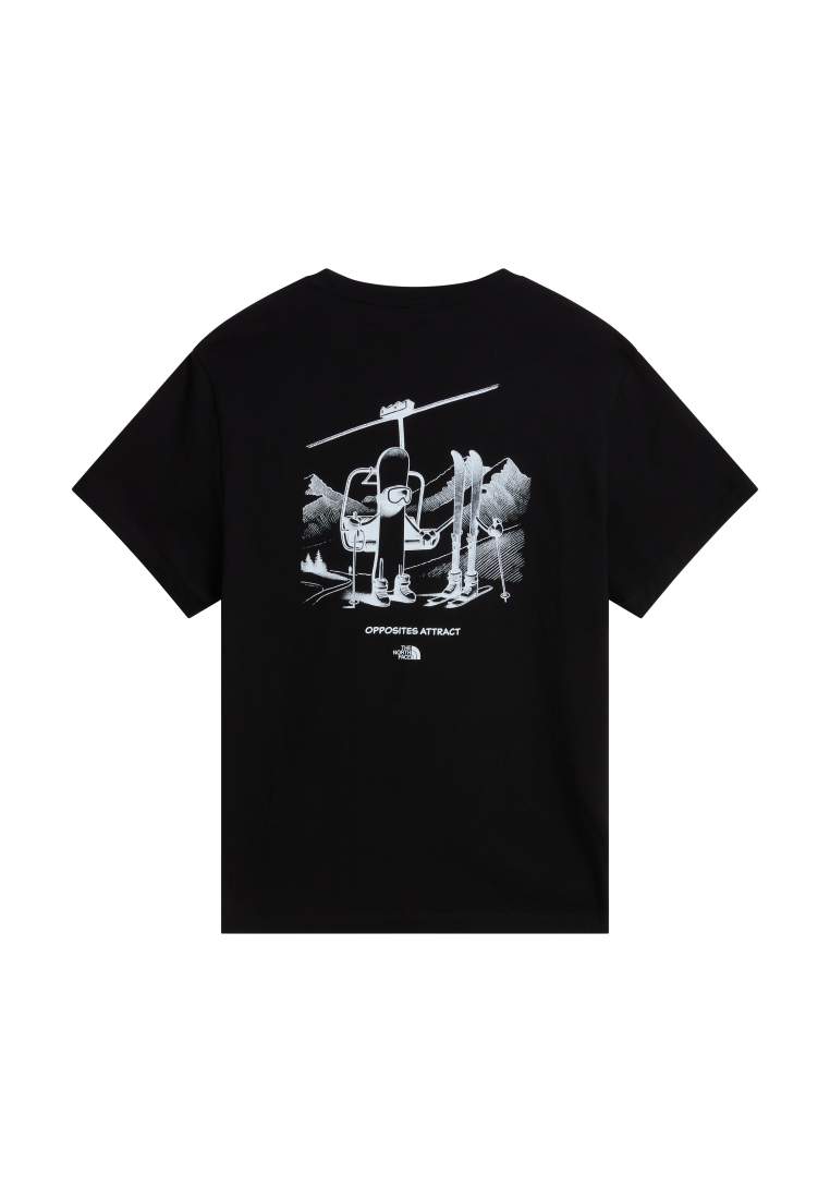 The North Face U Opposites Attract Relaxed Ss Tee Tnf Black