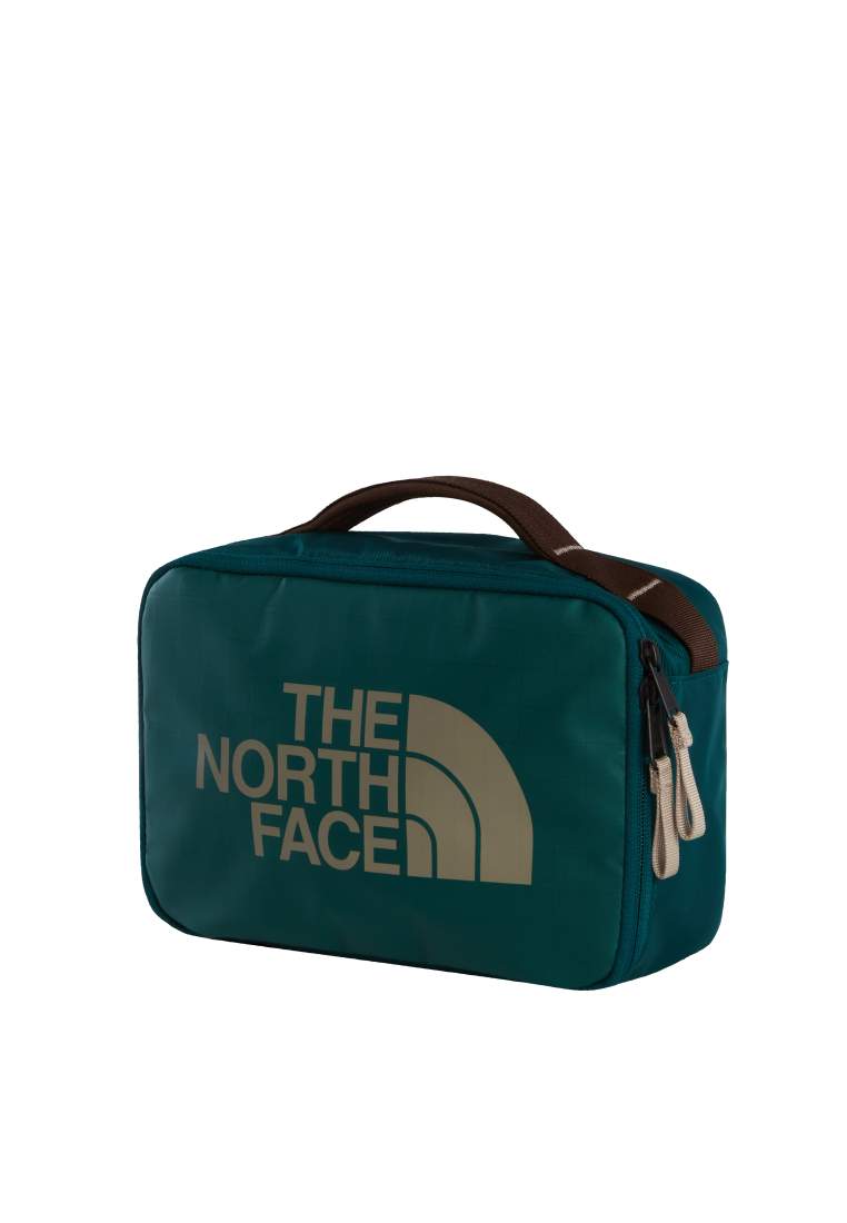 The North Face Base Camp Voyager Toiletry Kit Pacific Teal Dark Chestnut Stone Slab