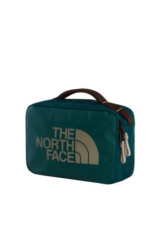 The North Face Base Camp Voyager Toiletry Kit Pacific Teal Dark Chestnut Stone Slab