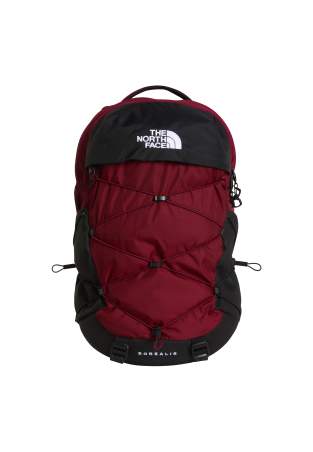 The North Face Borealis Backpack Burgundy Crush Tnf Black