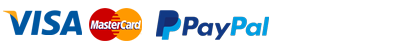 Paiement par Visa, Mastercard, PayPal, Virement bancaire